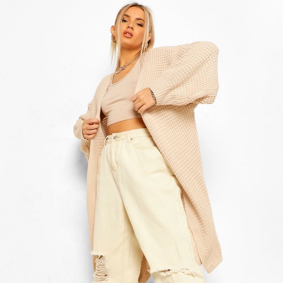 Boohoo Sweaters - NWT knit long cardigan
